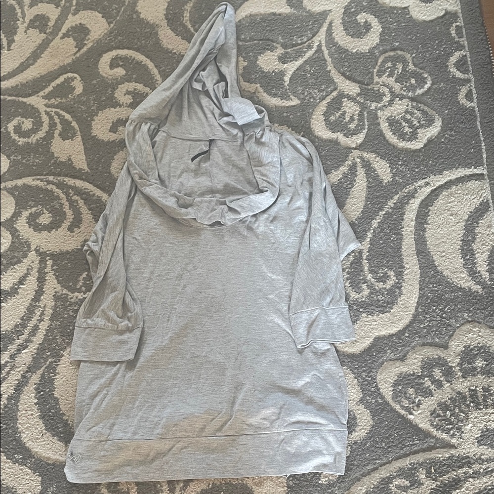 ♡ Y2K ♡ 
Vintage Gray Hooded Tunic Top